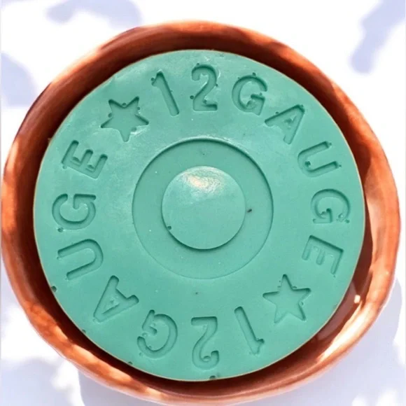 Vanilla soap 12 gauge bullet handmade 3x3 inch & 5oz donkey milk & vitamins