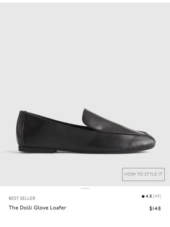 Madewell - The Dolli Glove Loafer - Black - Size 7