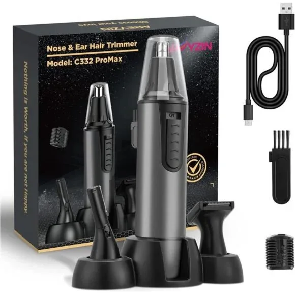 Ear and Nose Hair Trimmer Professional USB Rechargeable Nose Trimmer Kit