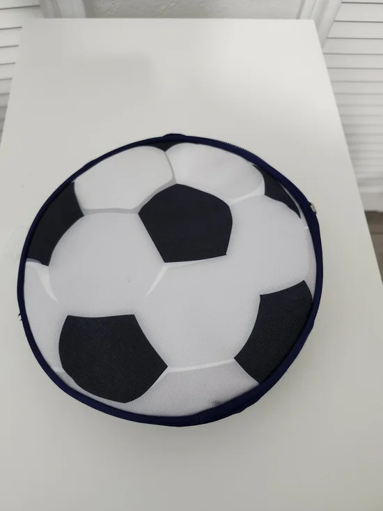Soccer Ball Bag- Navy and White