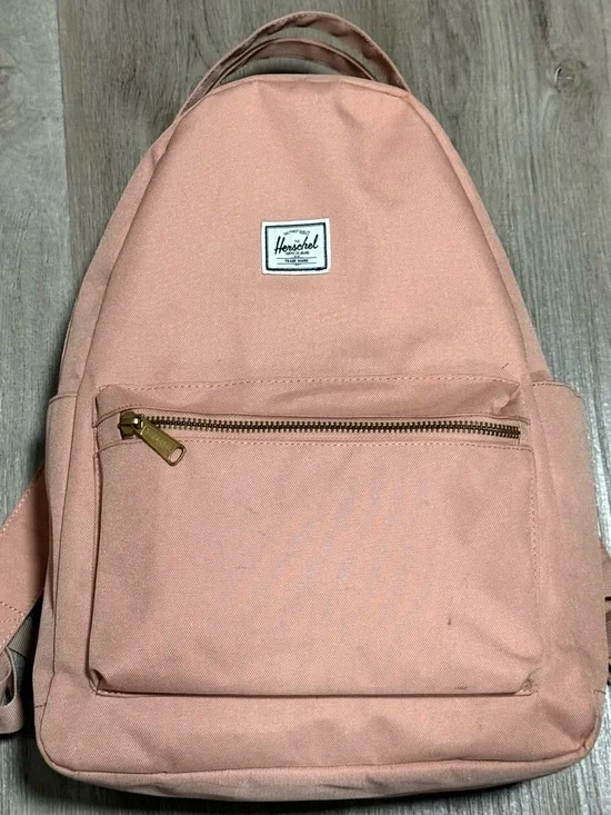Herschel Supply Backpack Bag School Gym Ash Rose Pink Stripe Interior