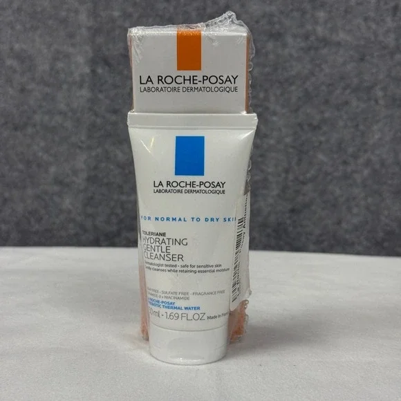 La Roche Posay Hydrating Gentle Cleanser and SPF50 Sunscreem Duo 50ml 1.69 FL OZ