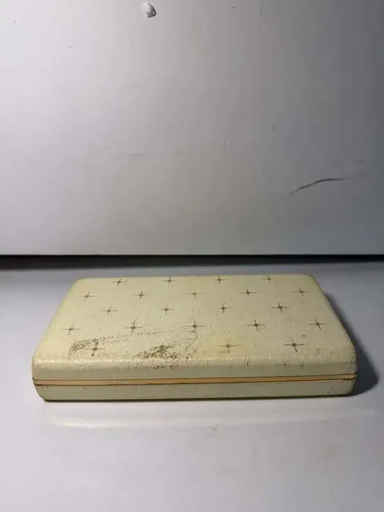 Vintage Krementz Jewelry Presentation Box - Midcentury Modern Starburst Pattern