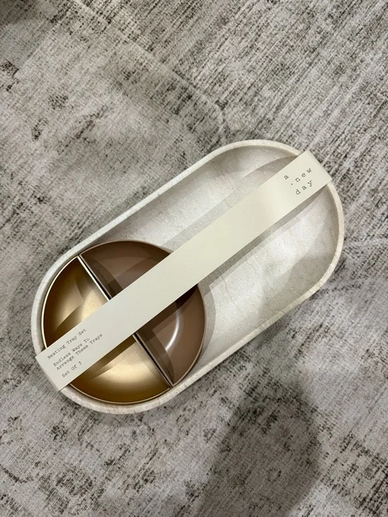 A New Day Round Nesting Jewelry Organizer Tray Set