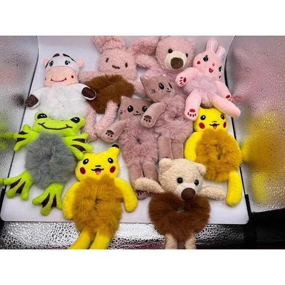 10 Plush Hair Scrunchies