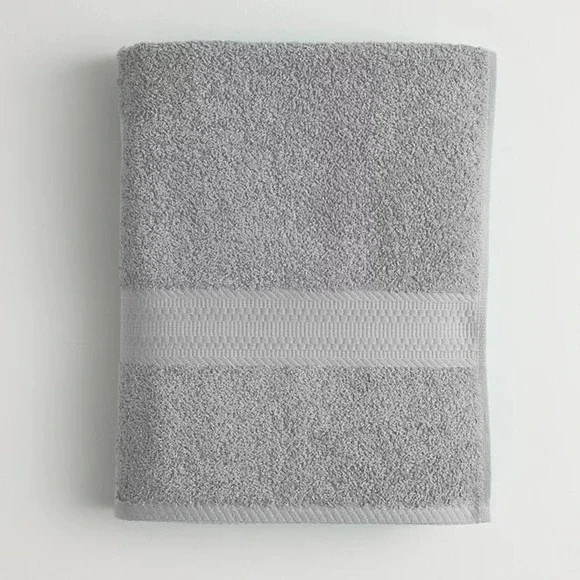 The Big One Solid Bath Towel, Light Grey, 30