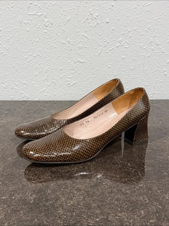 CHRISTIAN‎ DIOR Vintage Heels Size 7 1/2 Made in France