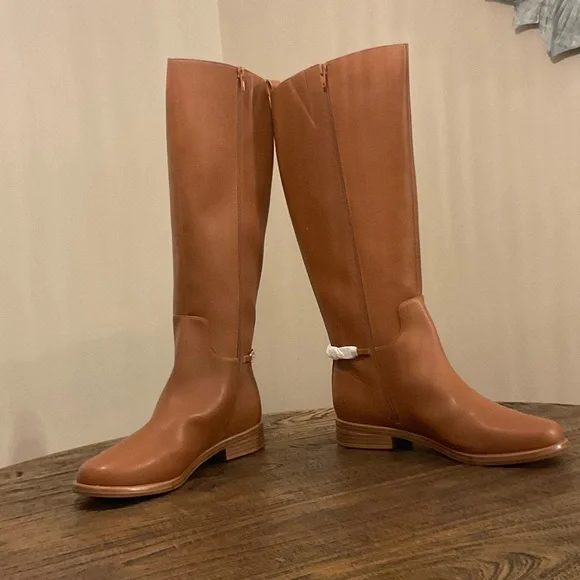 Giani Bernini Tan Over the Knee Boots