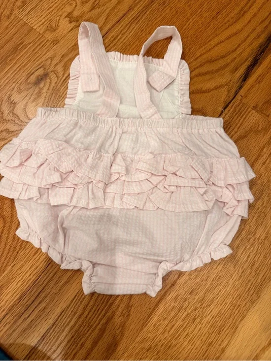 Mud Pie Pink Ruffle Diaper Cover
