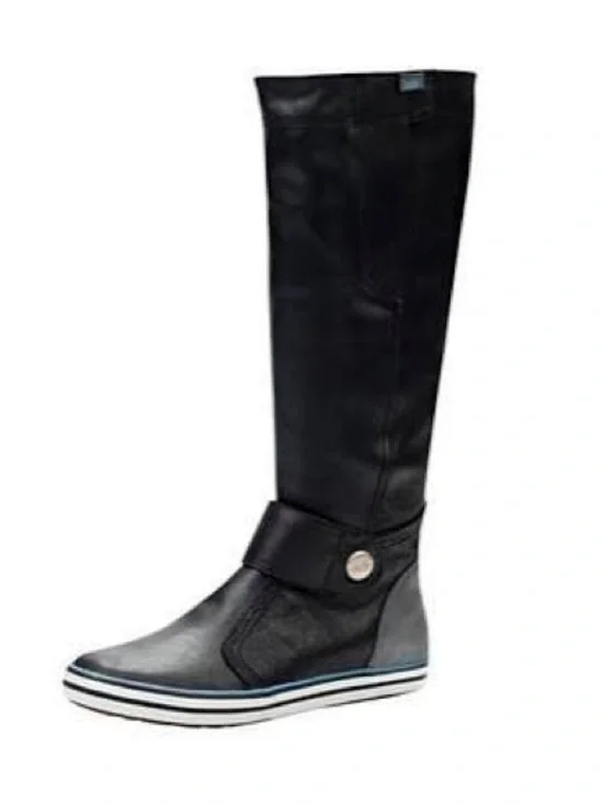 Nike Black Over-the-Knee Athletic Leather Boot