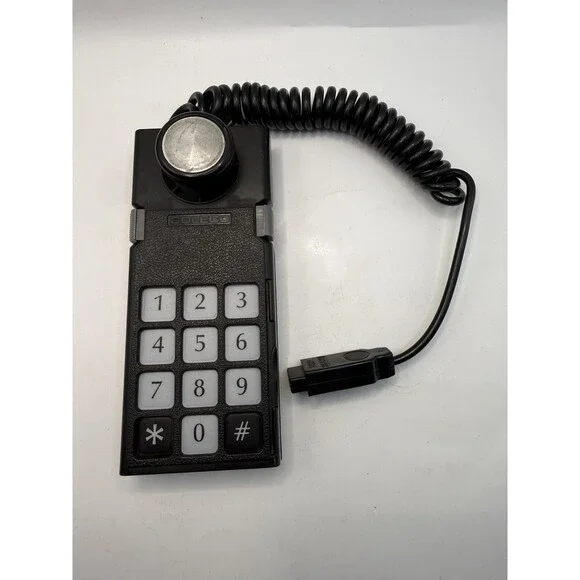 Vintage Coleco Black Wired Keypad Dial Controller Console Accessory TESTED