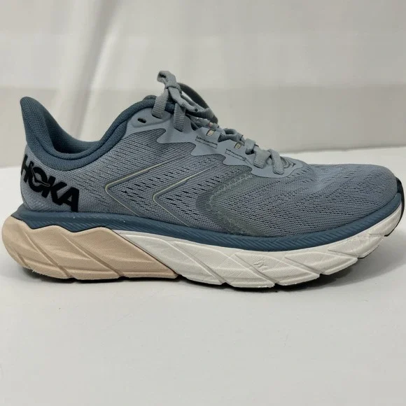 Women's 6.5B HOKA One One Arahi 5 Running Shoes Blue Fog/Provincial Blue