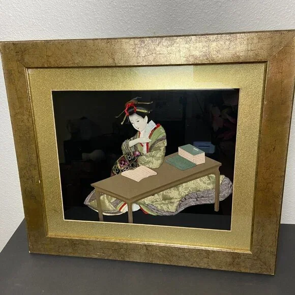 3D Geisha Shadow Box 17