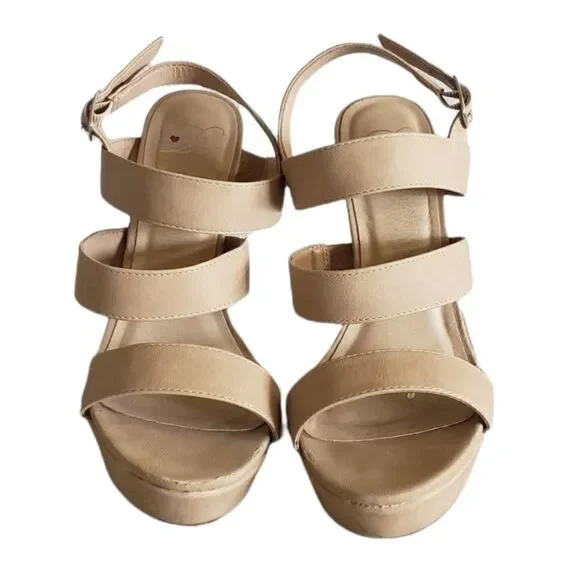 Strappy Light Tan platform