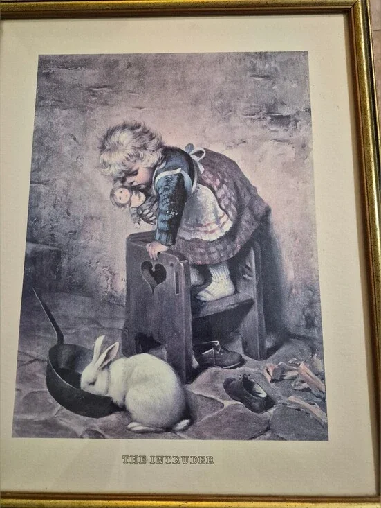 Vintage Framed Print titled 