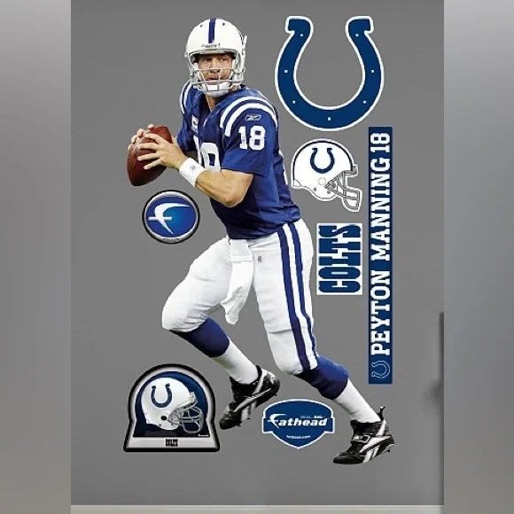Fathead wall decal Indianapolis Colts quarterback Peyton Manning #18 XL