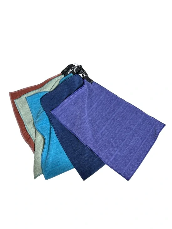 PackTowl Luxe Body Towel 5 pack on a Ring antimicrobial travel microfiber