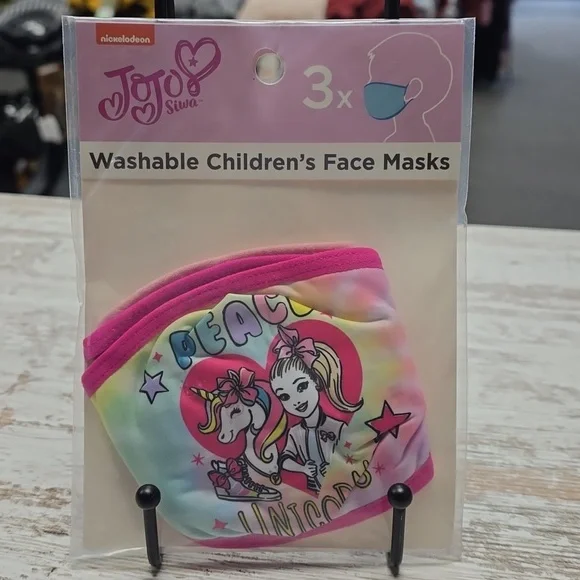 JoJo Siwa Kids Cloth Face Masks – Pack of 3