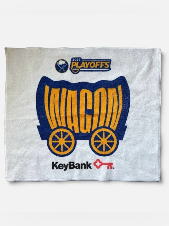 Buffalo Sabres NHL hockey rally towel “Wagon”