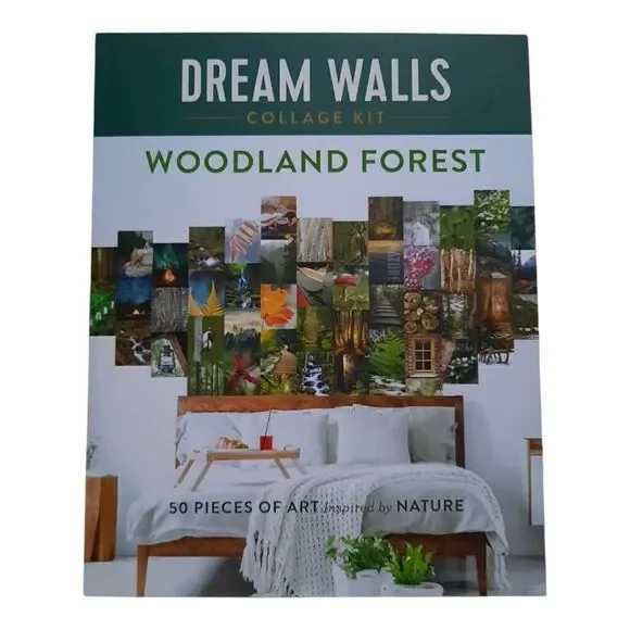 Woodland Forest Collage Kit - Green