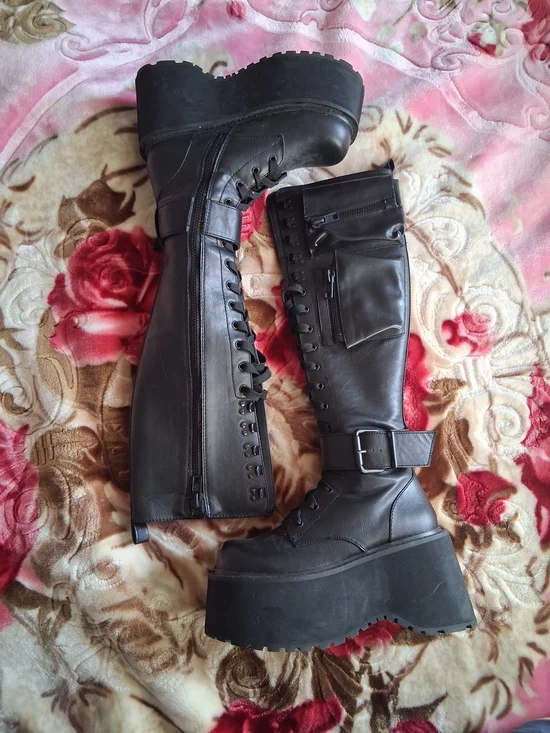 Black Platform Boots
