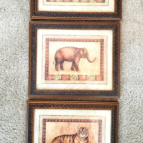 Set of 3‎ Jungle Art Framed Prints