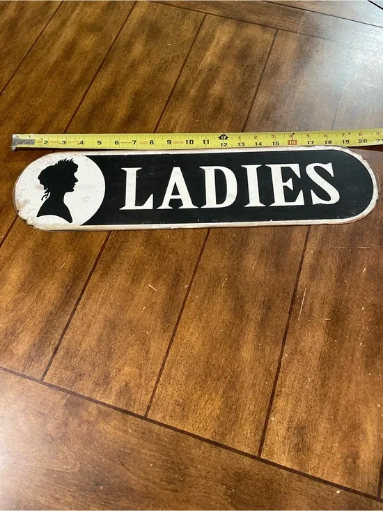 VIP Brown Wall Plaque with Rounded Ends