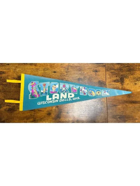 Vintage Storybook Land Wisconsin Dells, Wisconsin pennant