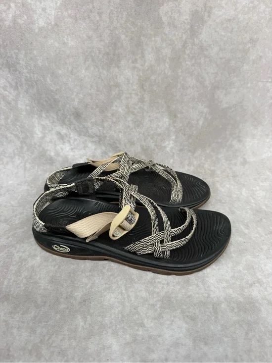 Chaco Women's Z/1 Classic Sandal in Black and Beige size 8