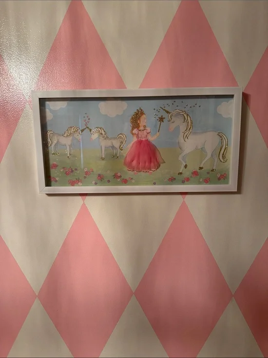 Princess & unicorn painting