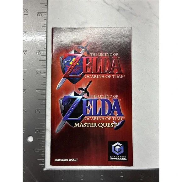 Legend of Zelda Master Quest Ocarina Nintendo Gamecube Instruction Manual Only