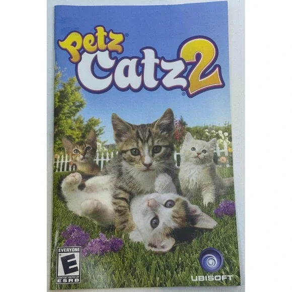 Petz Catz 2 Sony PlayStation 2 PS2 Game Manual Ubisoft 2007