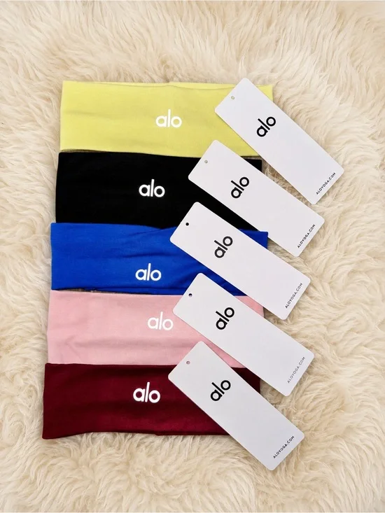 Alo Yoga Headband Bundle 5-Pack Mixed Colors New With Tags Athletic Hairbands