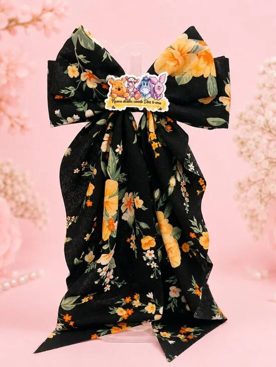Christian Floral Boutique Hair Bow for Girls | 