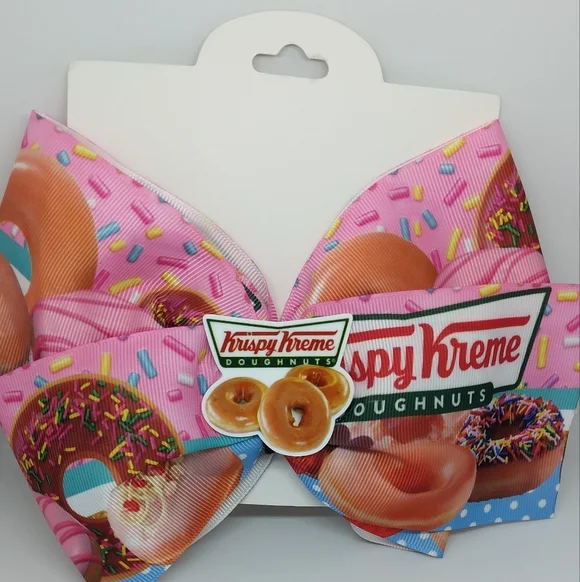 Krispy kreme hair bow