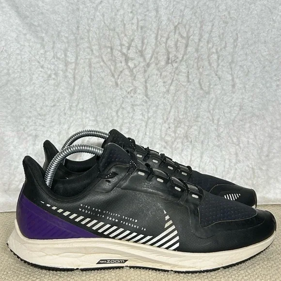 Nike Womens Air Zoom Pegasus 36 Black Running Athletic Sneakers Shoes SZ US 9.5
