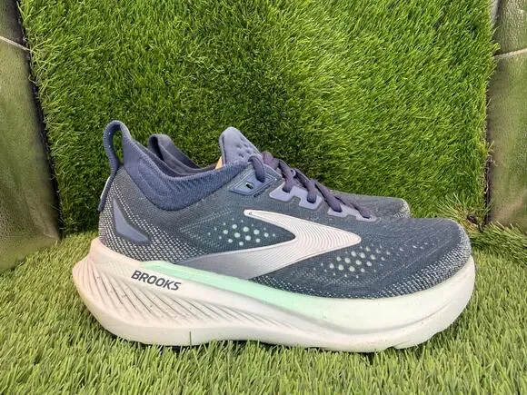 Brooks Glycerin GTS 23 1204921B453 Athletic Sneaker Womens 6.5B Blue Knit Sports
