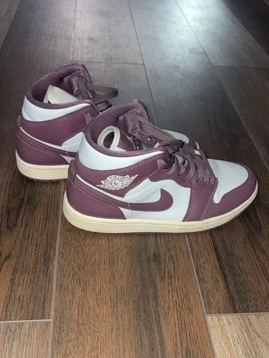 Nike Women’s High-Top Sneakers — Maroon and White