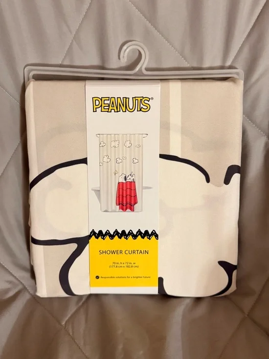 New Peanuts Snoopy Shower Curtain