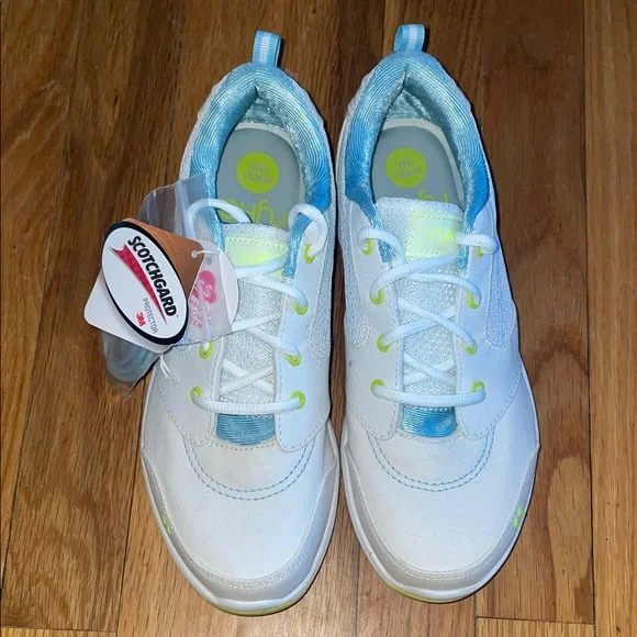 NWT Ryka Teanna V1 Women’s White Aqua Training Sneakers Size 7.5