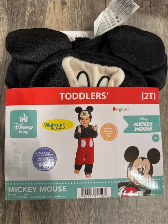 Disney Baby Mickey Mouse Hooded Toddler Halloween Costume (2T)