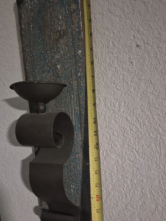 Rustic Black Wall Sconce Candle Holder - Unbranded