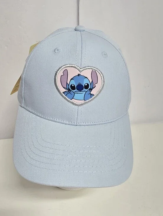 NWT Disney Stitch Light Blue Snap Back Kids Hat