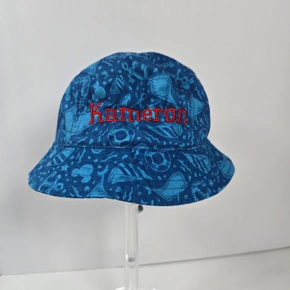 Disney Parks Bucket Hat Toddler 52cm Blue Mickey Mouse Nautical Sailor Kameron