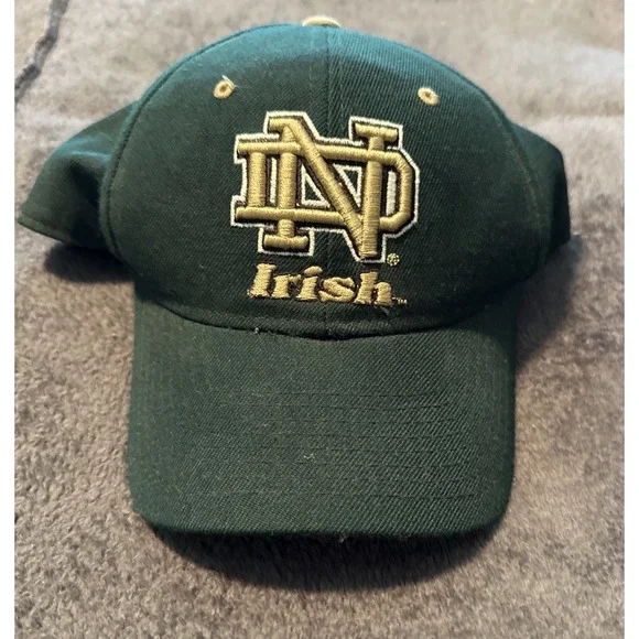 Vintage Notre Dame Fighting Irish Zephyr Hat - NCAA Football 7 1/8 Fitted Cap Op