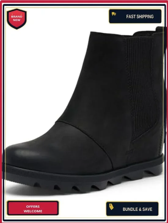 Sorel Joan Rhapsody Chelsea Wedge Leather Waterproof Slip-On