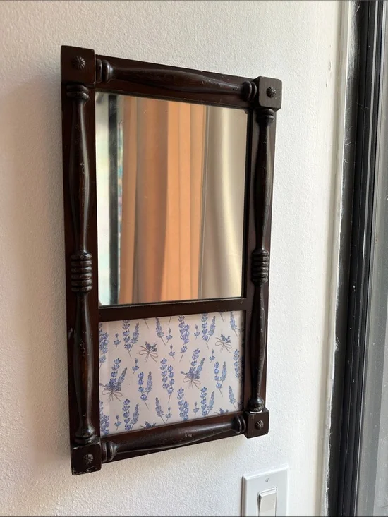 Vintage Wood Frame Mirror
