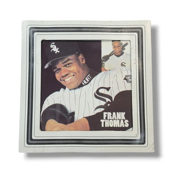 Vintage Frank‎ Thomas Carnival Glass Prize Mirror 8in x 8in