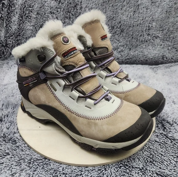 Merrell Polartec Continuum Thermo Arc 6 WP Brindle boots Women's Size 8.5