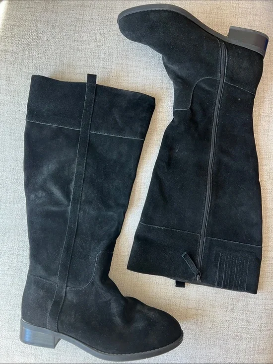 Torrid Black Suede Knee Boot